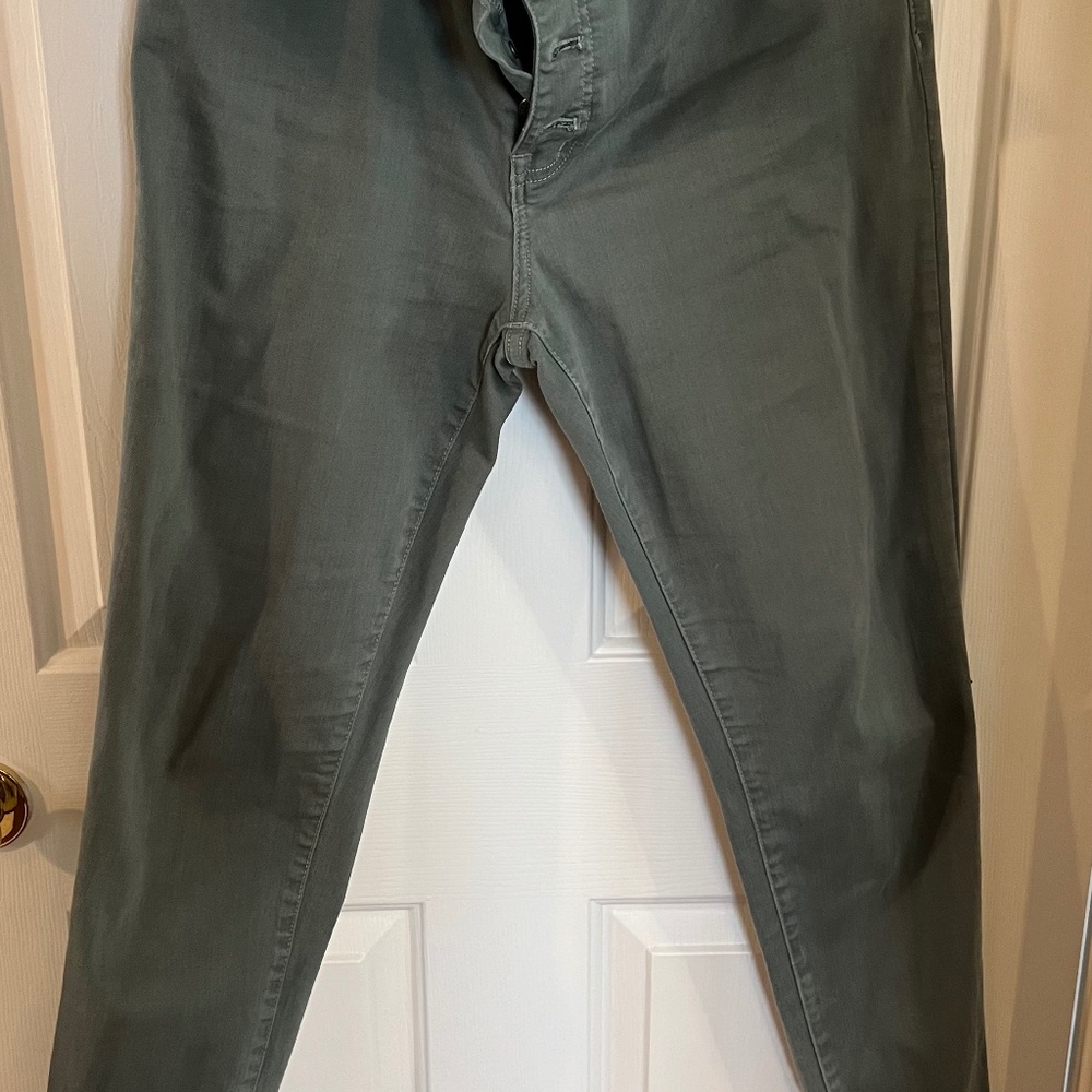 Madewell Button fly Army green jeans